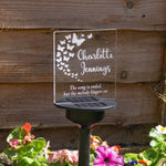 Sorry for your loss memorial gift Personalised light up LED garden decoration