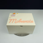 Personalised child's cartoon memory box