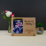 Father's day custom photo gift. Personalised photo frame for dads gramps grandads