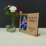 Father's day custom photo gift. Personalised photo frame for dads gramps grandads
