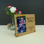 Father's day custom photo gift. Personalised photo frame for dads gramps grandads
