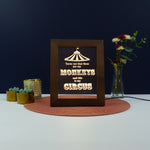 These are my monkeys This is my circus Light up LED framed sign