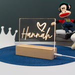Personalised small LED name sign