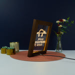 Decorative home funny pop art Slow morning club Light up LED framed sign