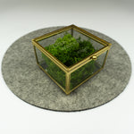 Personalised glass and metal trinket box