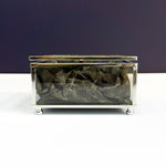 Personalised square glass trinket box