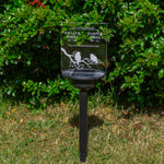 Custom made remembrance gift for couples parents Light up LED garden cemetery name plaque