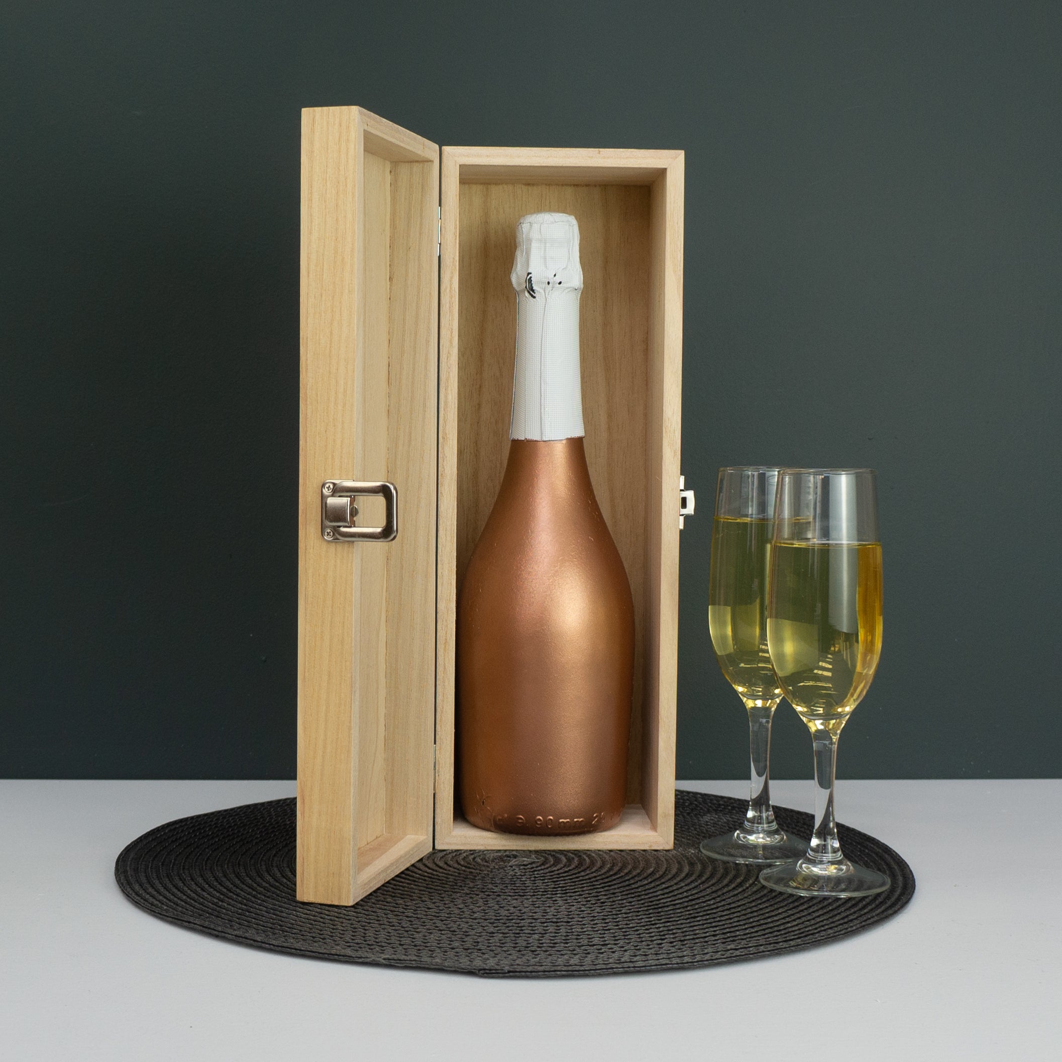 Personalised gay wedding wine bottle box