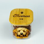 Personalised Doodle dog food jar