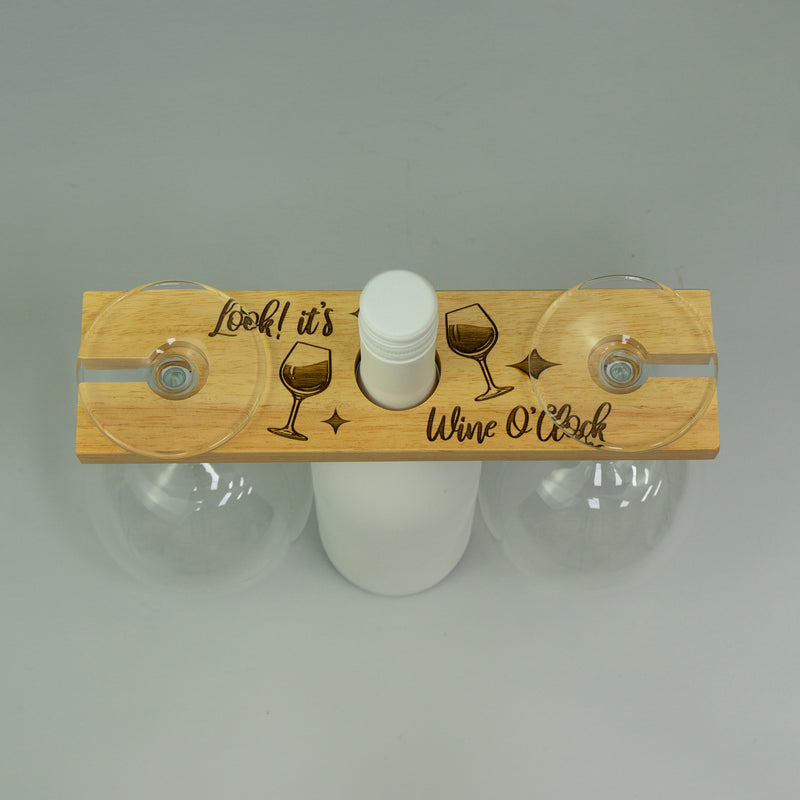 Double wine glass holder