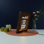 Decorative home funny pop art Welcome yes we have wine Light up LED framed sign