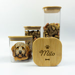 Personalised Doodle dog food jar