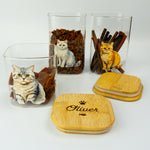 Personalised British Shorthair cat treat jar