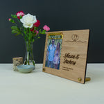 Photo gift idea for couples. Personalised photo frame. Relationship milestones anniversary