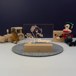 Personalised dragon LED name plaque. Custom bedroom light up lamp