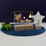 Personalised child's fairy princess light up name sign