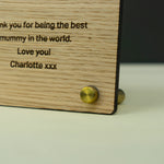 Mothers day photo frame present. Gift for mums nan grandma