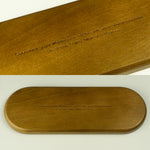 New home gift. Personalised acacia wood oval hallway landing tray