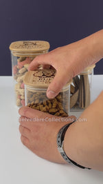 Personalised dog treat glass jar