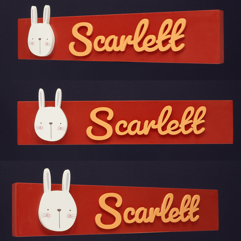 Personalised child's bedroom name plaque
