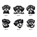 Personalised Schnoodle Dog Treat Jar | Schnauzer Cross Biscuit container