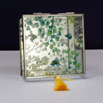 Personalised square glass trinket box