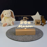 Personalised farmer tractor LED name sign