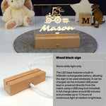 Personalised farmer tractor LED name sign