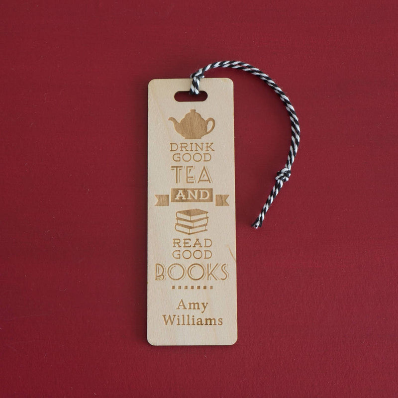 Drink good tea & read good books bookmark