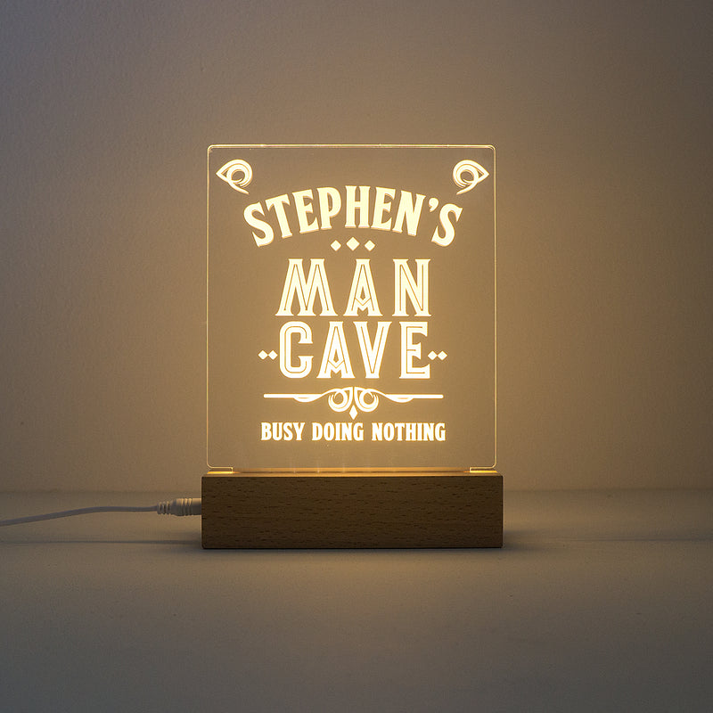 Man cave LED sign