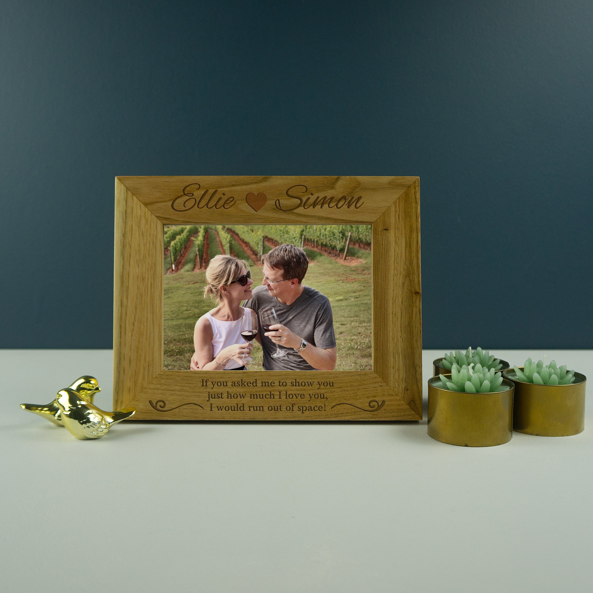 Personalised photo frame for couples