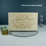 Floral wooden memory boxes