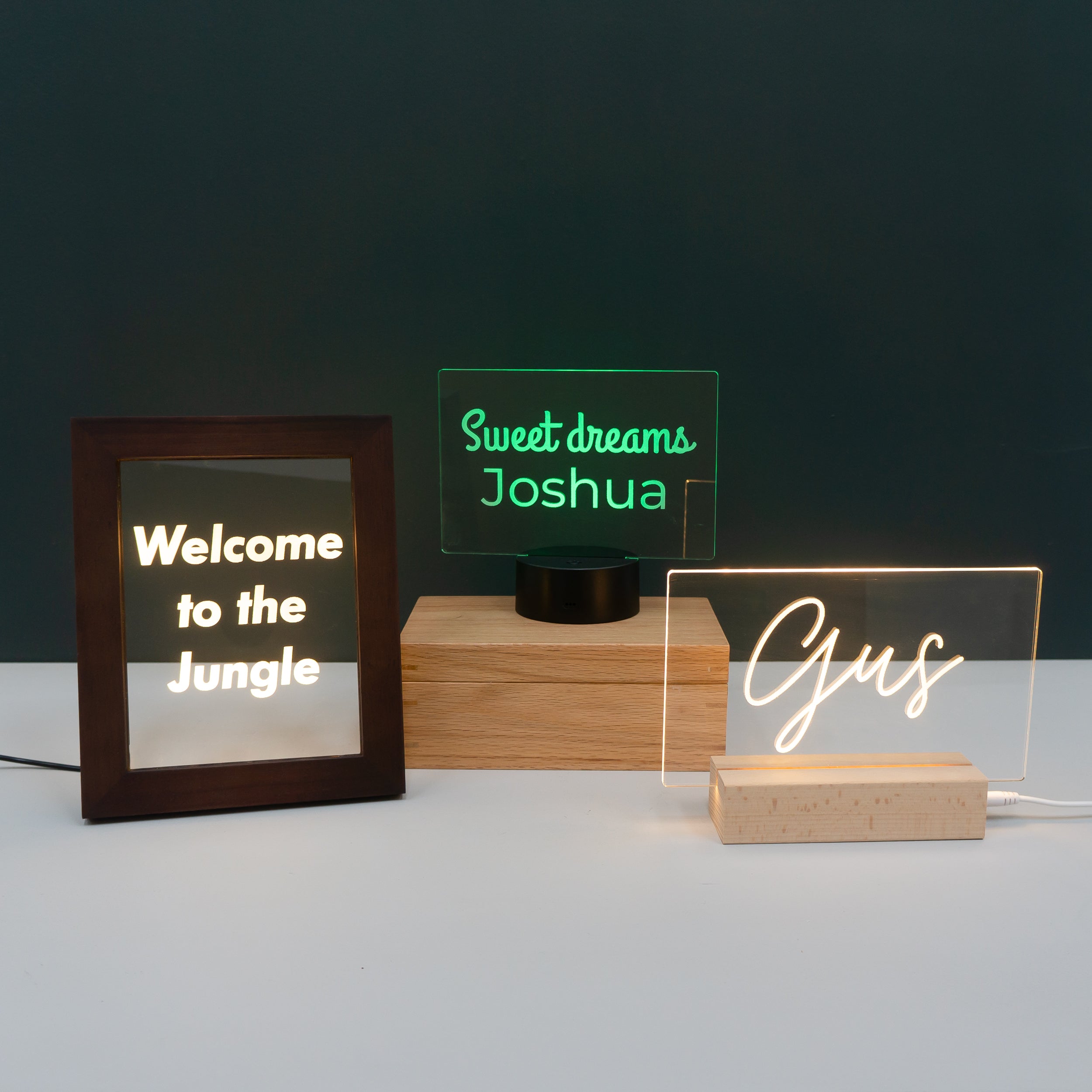 Personalised light up LED name sign