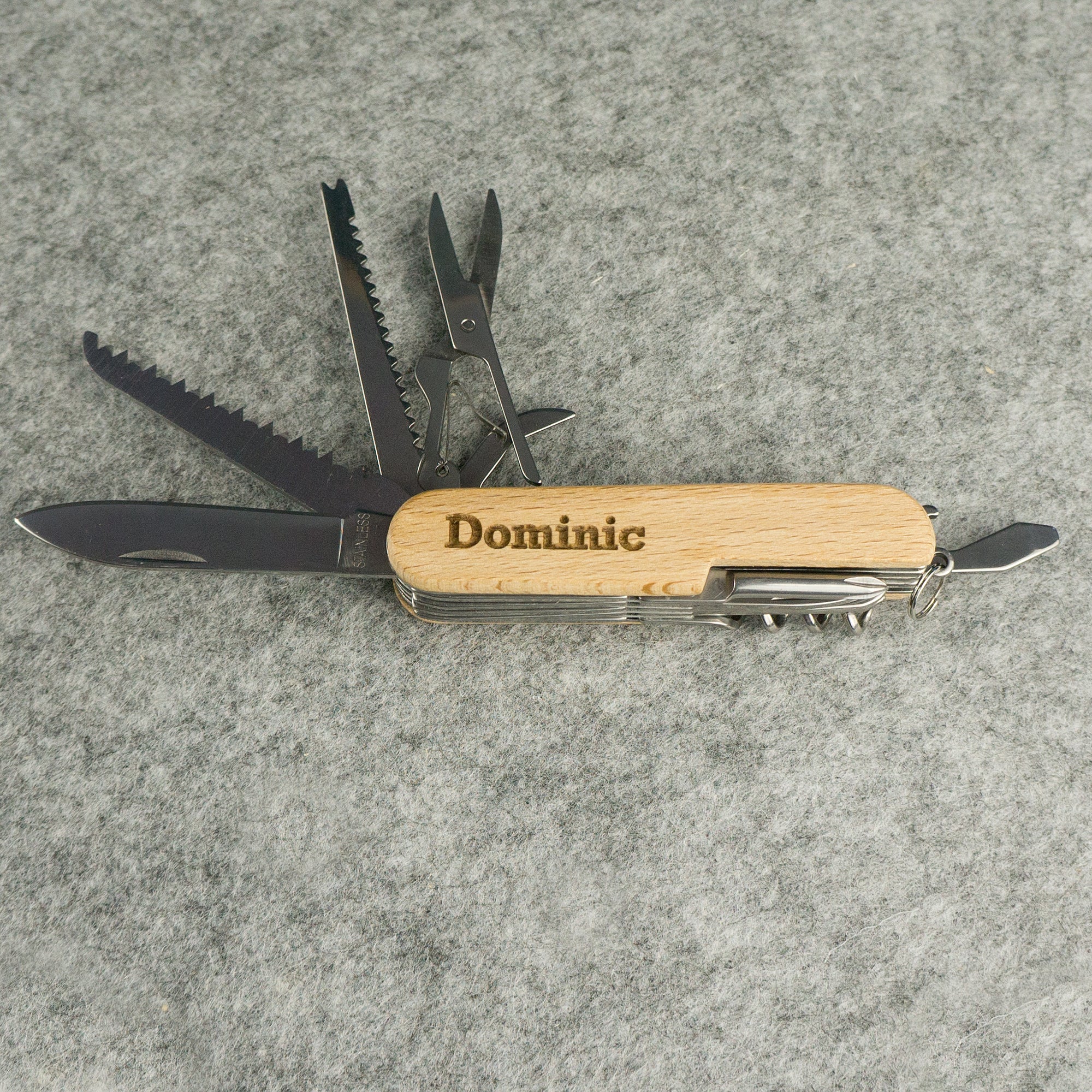 Personalised multi tool pocket knife