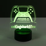 Personalised gaming controller LED sign