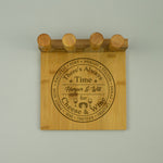 Personalised cheese wheel specialist serving board and tools