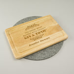 Personalised gin and tonic chopping board