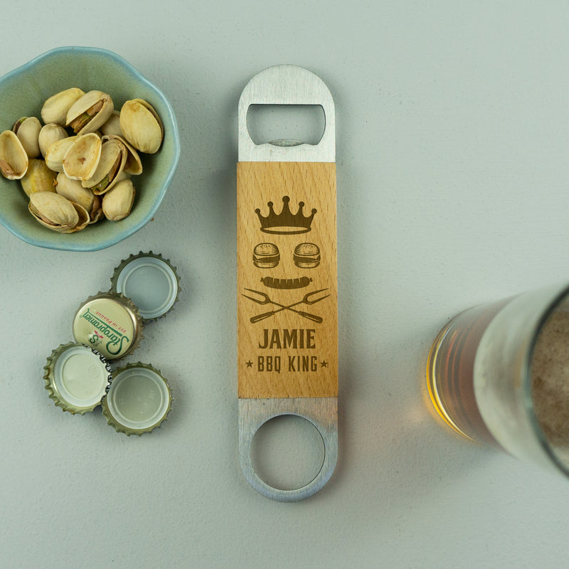 Personalised BBQ King/ Queen beer bottle opener