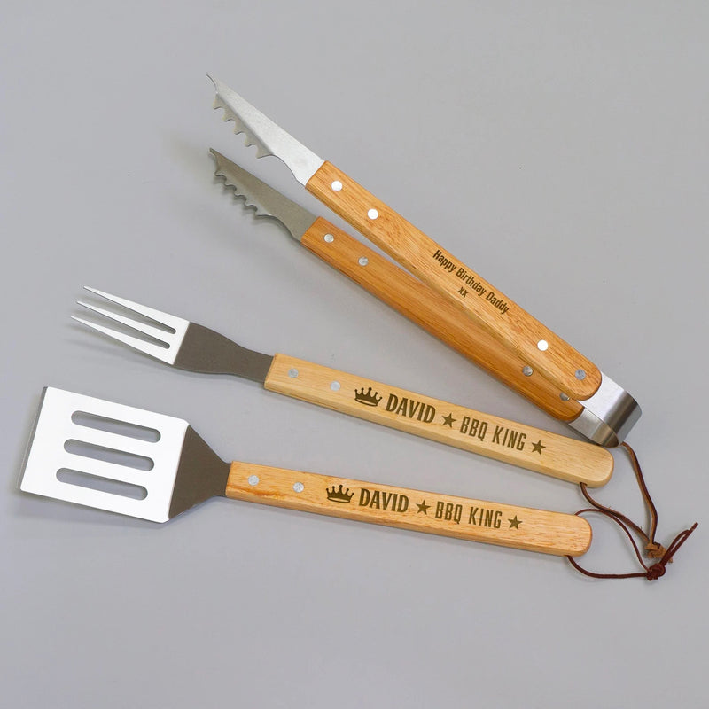 Personalised BBQ grill tool set