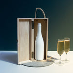 Personalised 30th birthday wooden wine box. Custom engraved gifting box
