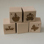 Princess wooden building blocks