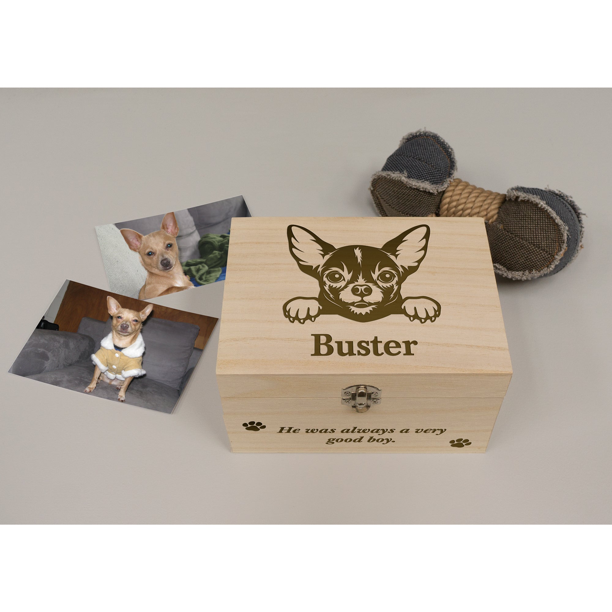 Small dog memorial memory box