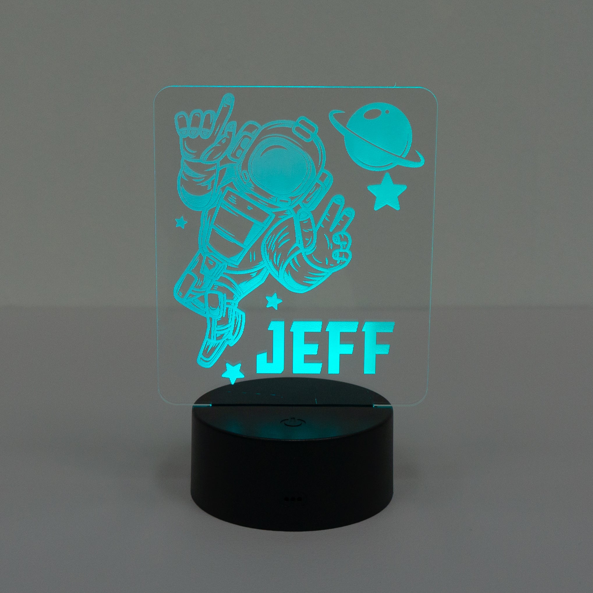 Space travel name LED sign