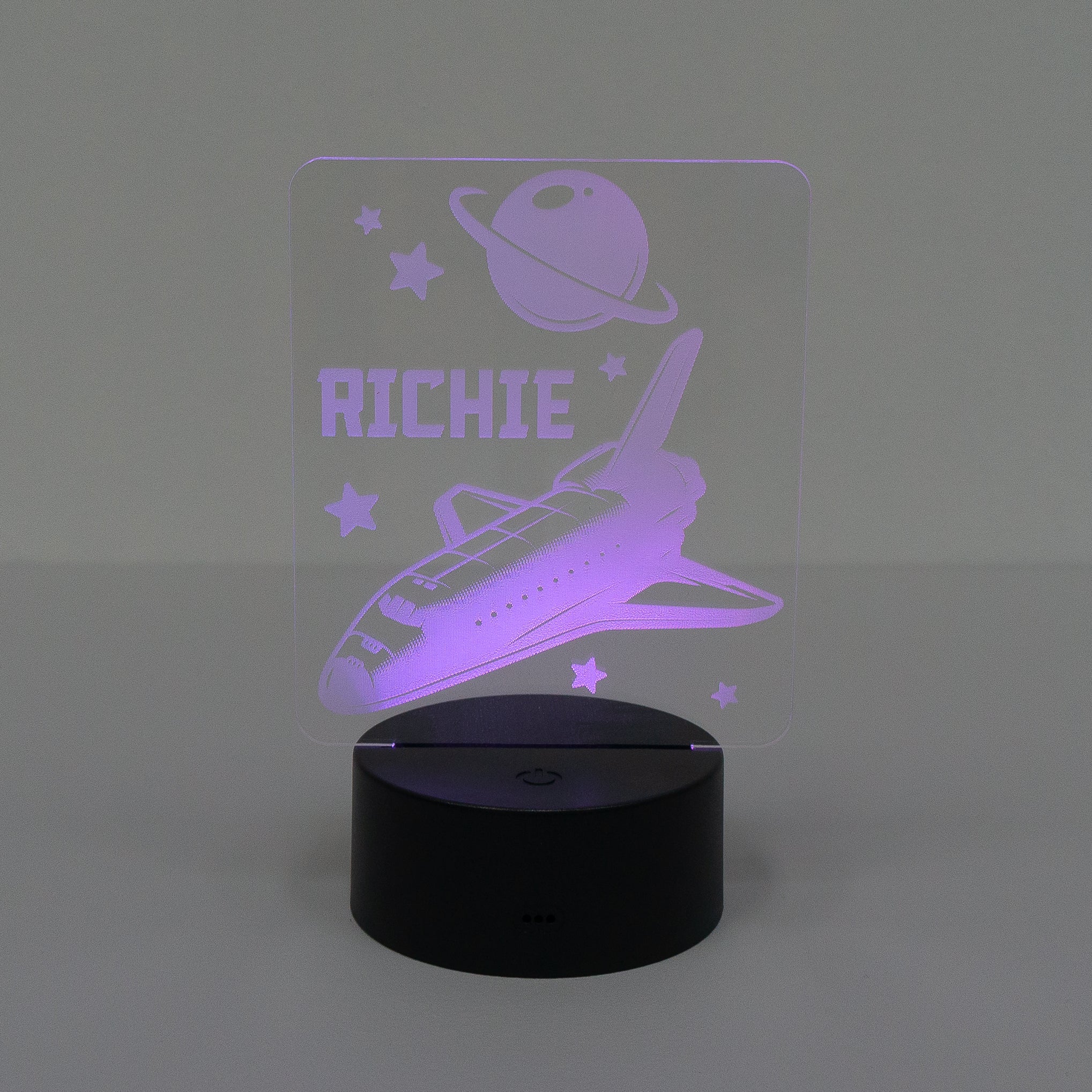 Space travel name LED sign