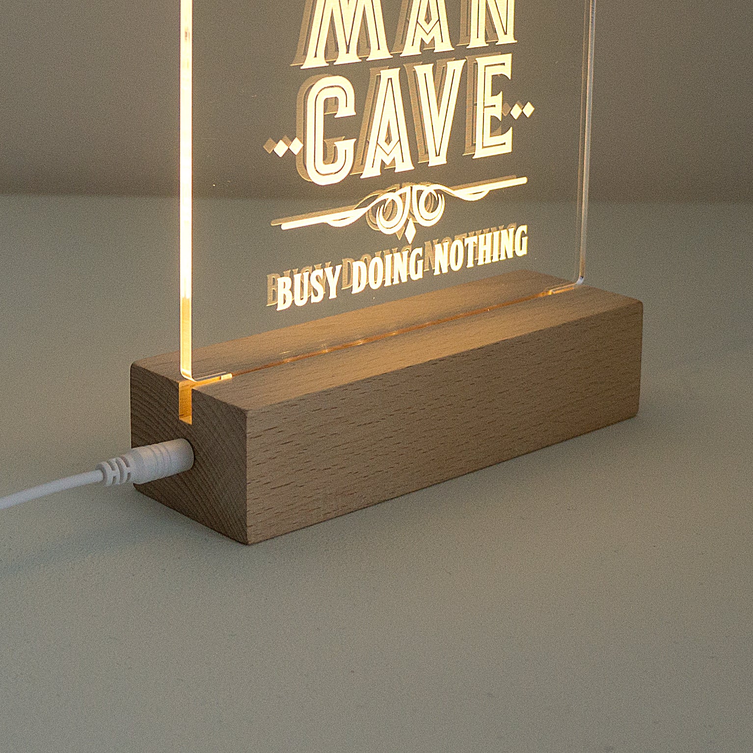 Man cave LED sign