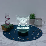 This kitchen is for dancing LED sign