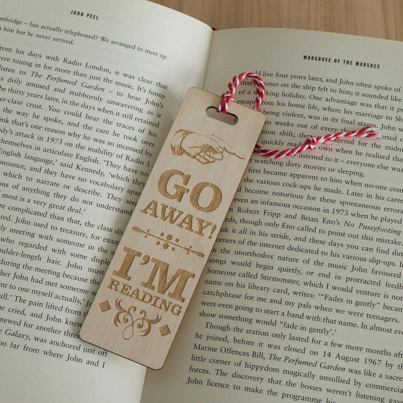 Go away I'm reading bookmark