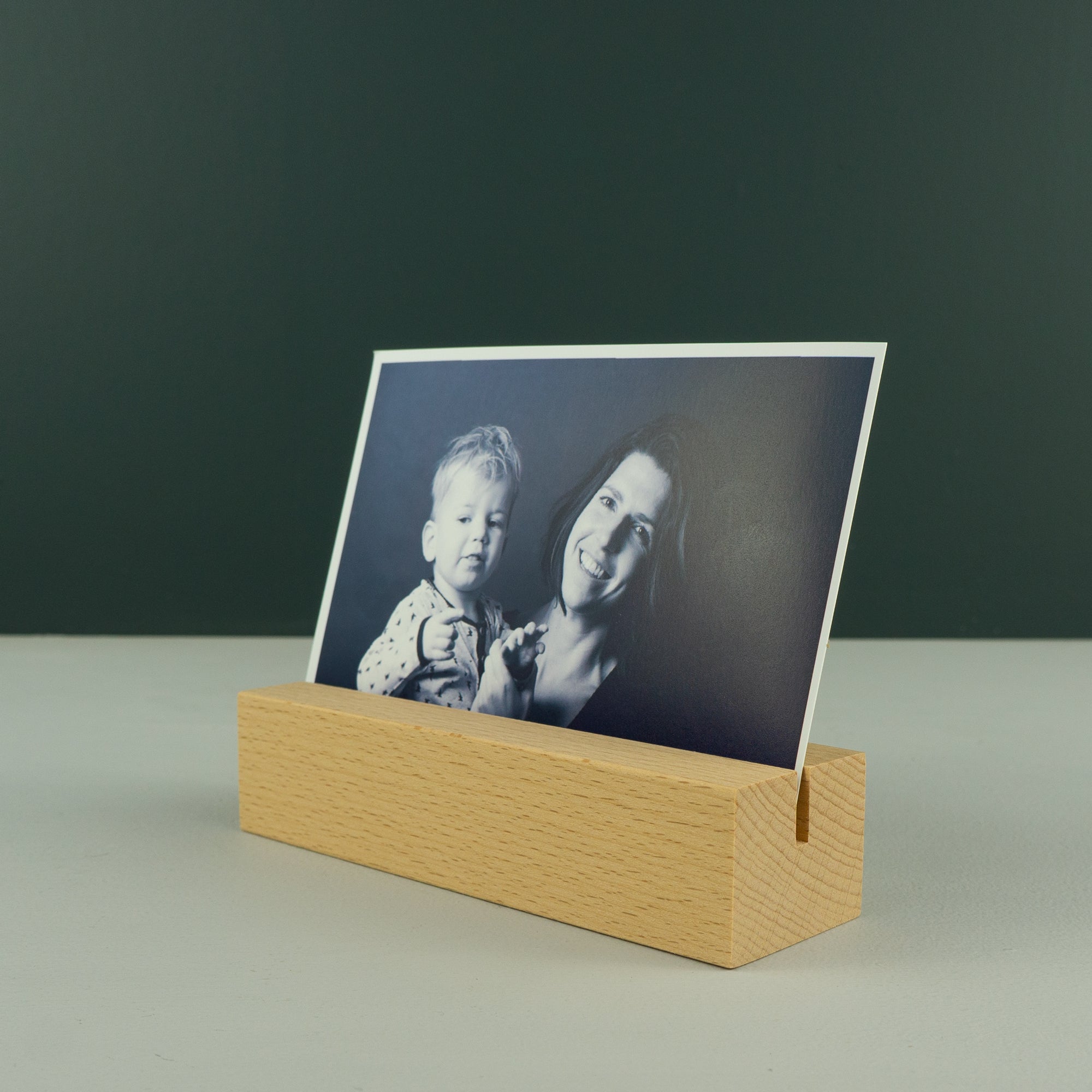 Personalised wooden photo block