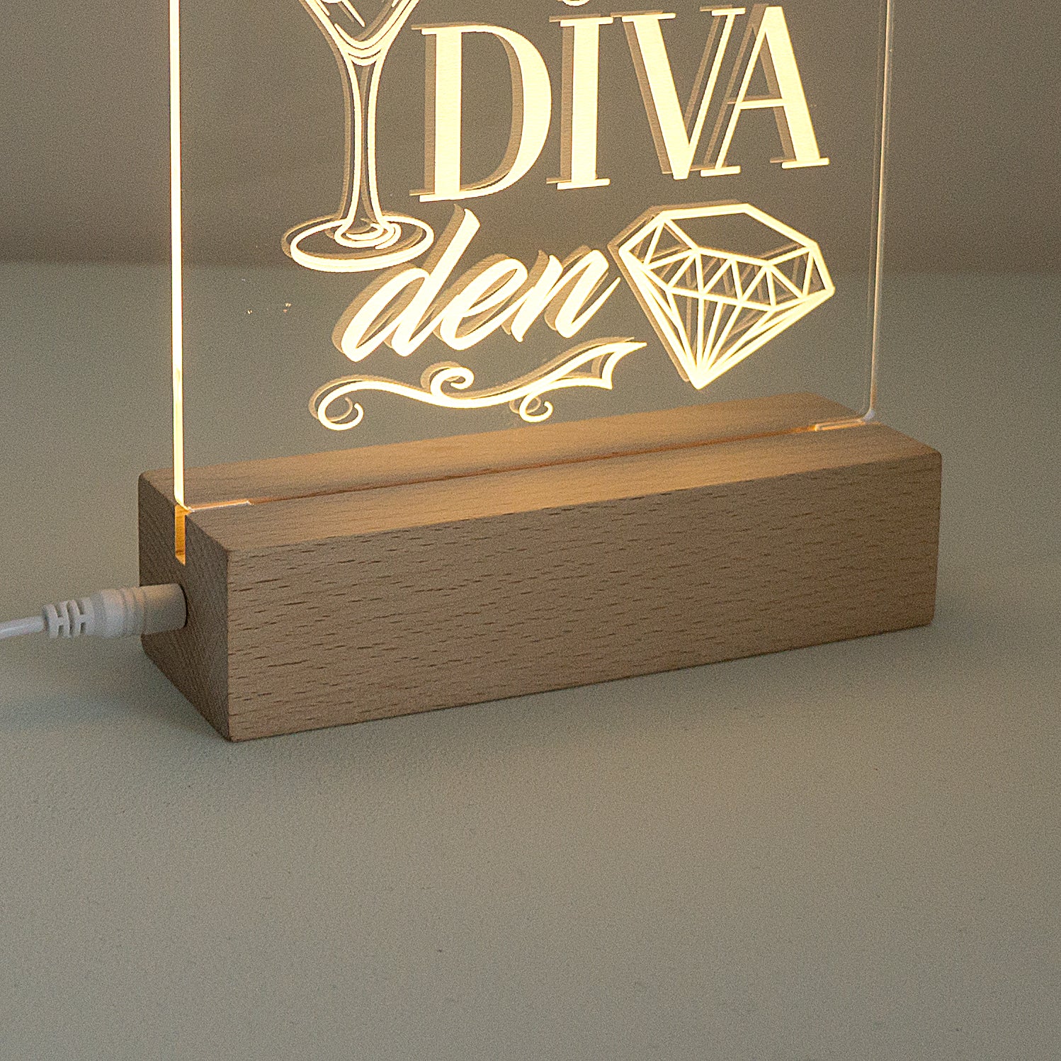 Diva Den LED sign